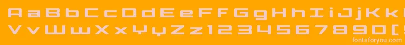 Phoenicialowercasetitle Font – Pink Fonts on Orange Background