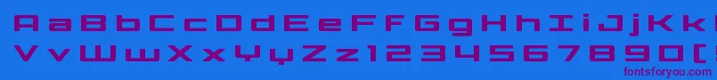 Phoenicialowercasetitle Font – Purple Fonts on Blue Background