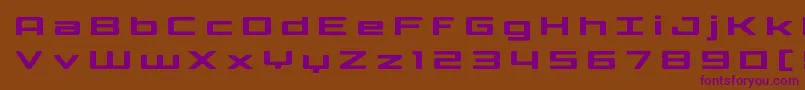 Phoenicialowercasetitle Font – Purple Fonts on Brown Background