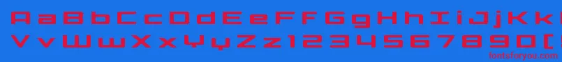 Phoenicialowercasetitle Font – Red Fonts on Blue Background