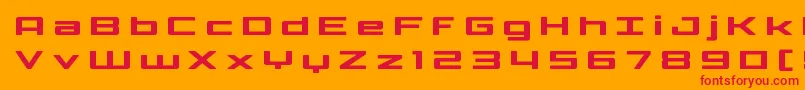 Phoenicialowercasetitle Font – Red Fonts on Orange Background