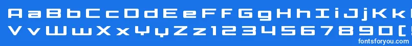 フォントPhoenicialowercasetitle – 青い背景に白い文字