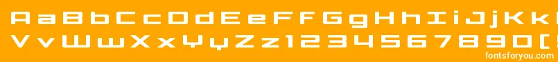 Phoenicialowercasetitle Font – White Fonts on Orange Background