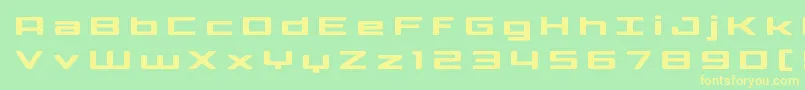Phoenicialowercasetitle Font – Yellow Fonts on Green Background