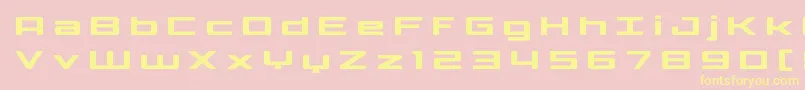 Phoenicialowercasetitle Font – Yellow Fonts on Pink Background