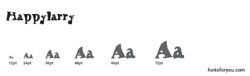 Happylarry Font Sizes