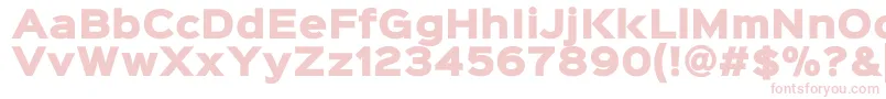 Sinkinsans900xblack-fontti – vaaleanpunaiset fontit