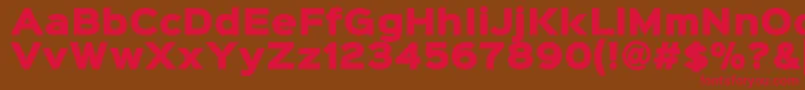 Sinkinsans900xblack Font – Red Fonts on Brown Background