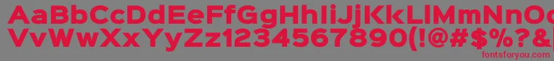 Sinkinsans900xblack Font – Red Fonts on Gray Background