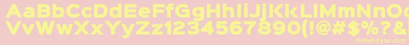 fuente Sinkinsans900xblack – Fuentes Amarillas Sobre Fondo Rosa
