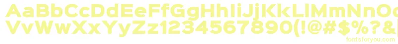 Czcionka Sinkinsans900xblack – żółte czcionki