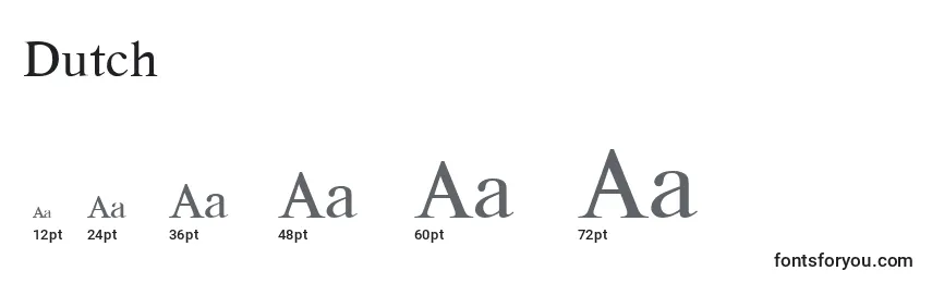 Dutch Font Sizes