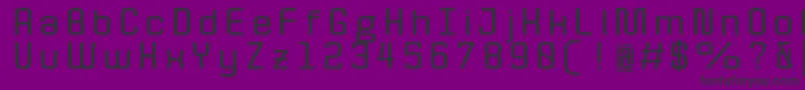 Fonte QuotaBoldext. – fontes pretas em um fundo violeta