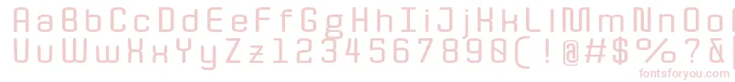 Шрифт QuotaBoldext. – розовые шрифты на белом фоне