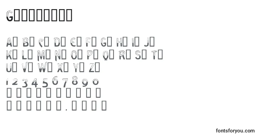 Fuente Greencaps - alfabeto, números, caracteres especiales