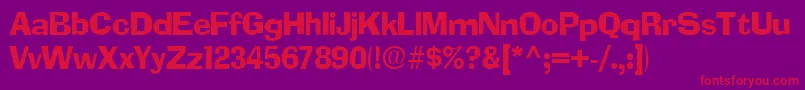 Шрифт SocketRegular – красные шрифты на фиолетовом фоне