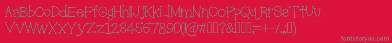 Шрифт Troublemakers – серые шрифты на красном фоне