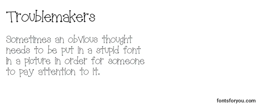 Troublemakers Font