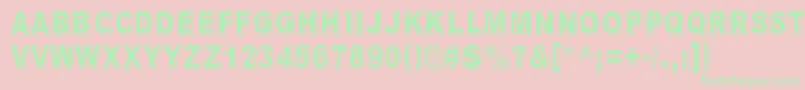 FeelingBabylon Font – Green Fonts on Pink Background