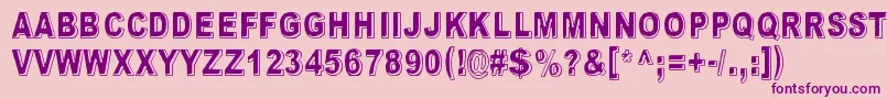 FeelingBabylon Font – Purple Fonts on Pink Background