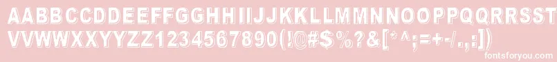 FeelingBabylon Font – White Fonts on Pink Background