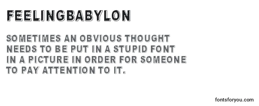 FeelingBabylon Font