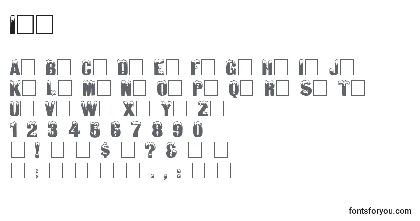 A fonte Igl – alfabeto, números, caracteres especiais