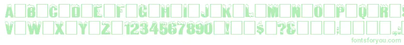 Igl Font – Green Fonts on White Background