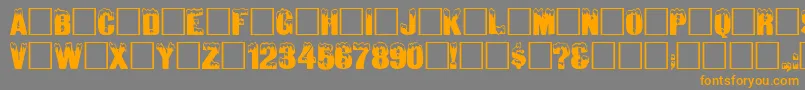 Igl Font – Orange Fonts on Gray Background