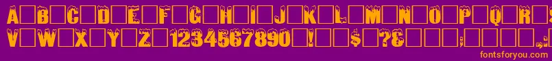 Igl Font – Orange Fonts on Purple Background