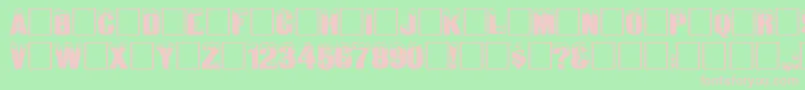 Igl Font – Pink Fonts on Green Background