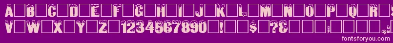 Igl Font – Pink Fonts on Purple Background