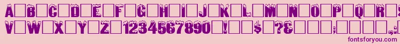 Igl Font – Purple Fonts on Pink Background