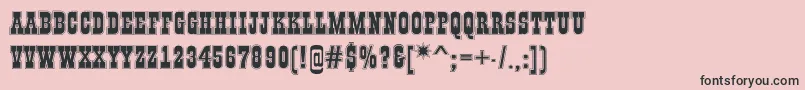 GildiatitulgrRegular Font – Black Fonts on Pink Background