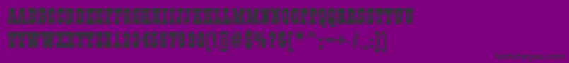 GildiatitulgrRegular-fontti – mustat fontit violetilla taustalla