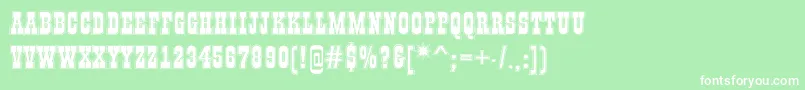 GildiatitulgrRegular Font – White Fonts on Green Background