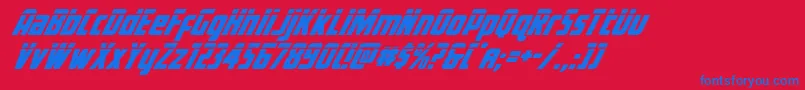 fuente Voyagefantlaser – Fuentes Azules Sobre Fondo Rojo