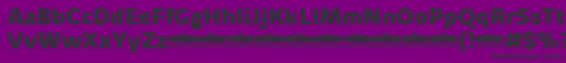 KabrioAlternateExtraboldTrial Font – Black Fonts on Purple Background