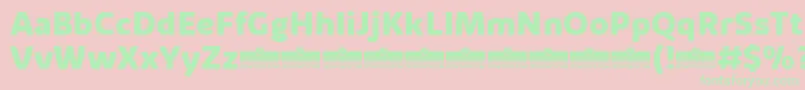 KabrioAlternateExtraboldTrial Font – Green Fonts on Pink Background