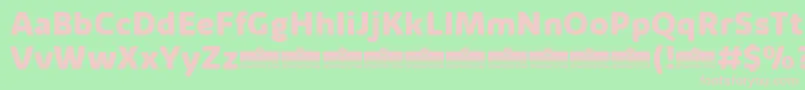 KabrioAlternateExtraboldTrial Font – Pink Fonts on Green Background
