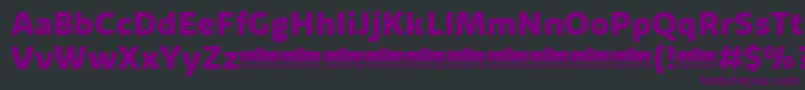 KabrioAlternateExtraboldTrial Font – Purple Fonts on Black Background