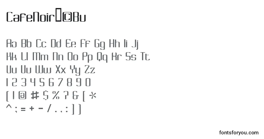 Шрифт CafeNoirГ©Bv – алфавит, цифры, специальные символы
