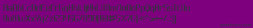 CafeNoirГ©Bv-fontti – mustat fontit violetilla taustalla