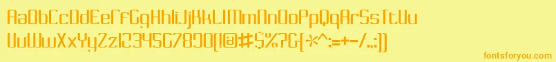 CafeNoirГ©Bv Font – Orange Fonts on Yellow Background