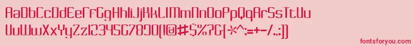 CafeNoirГ©Bv Font – Red Fonts on Pink Background