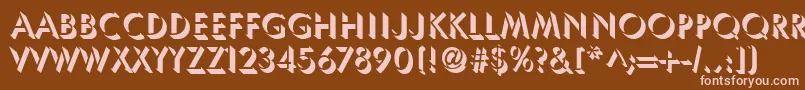 UsambaraRegular Font – Pink Fonts on Brown Background