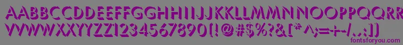 UsambaraRegular-fontti – violetit fontit harmaalla taustalla