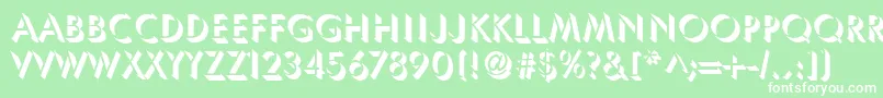 UsambaraRegular Font – White Fonts on Green Background