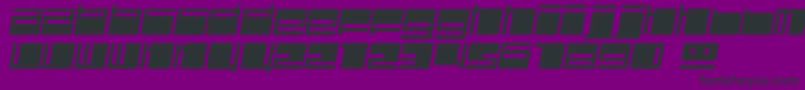 フォントPolydisi – 紫の背景に黒い文字