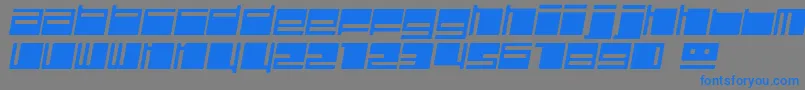 Polydisi Font – Blue Fonts on Gray Background